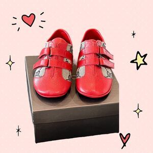 Gucci Kids Red and Black Shoes